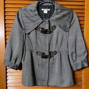 Nvcard Collection~Tailored~Pleated~ Buckel Womens Jacket Size 6